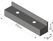 ochranné čelisti na svěrák 2ks, délka 113mm, s magnety, TPU