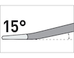 sekáč plochý SDS PLUS lomený 15°, 250x14mm, šířka ostří 60mm